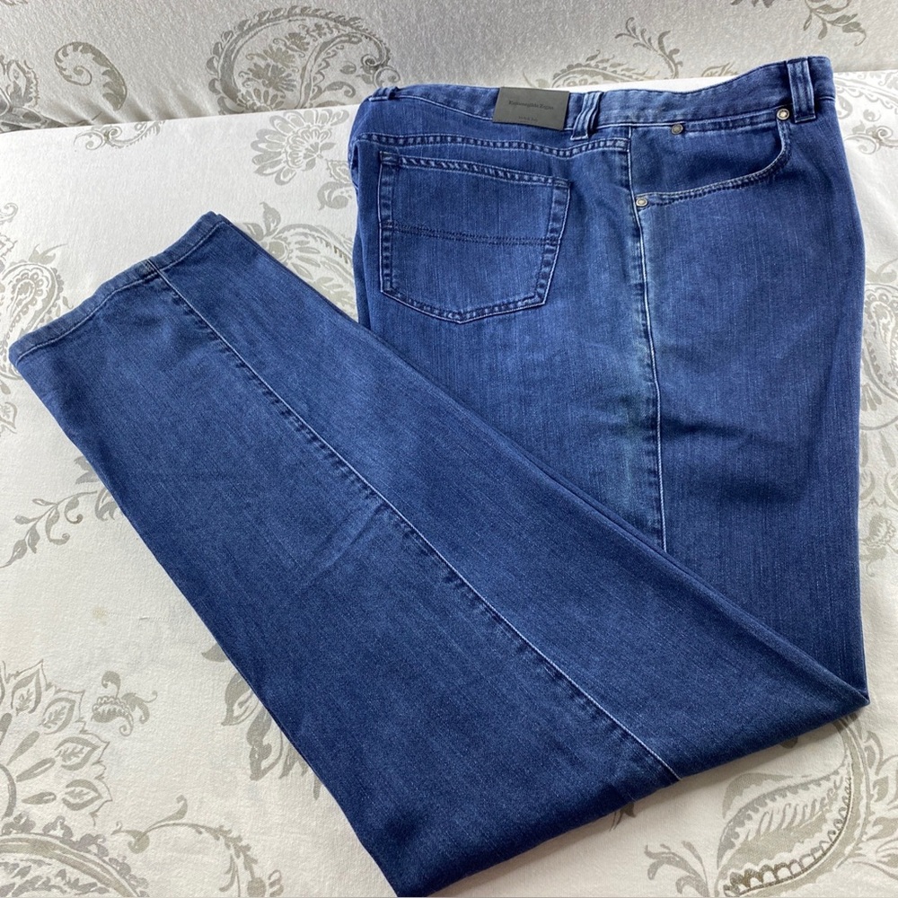 ERMENEGILDO ZEGNA COTTON & SILK JEANS 42 X 35 MADE in ITALY